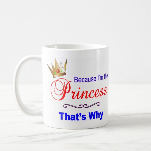 Caneca De Café Sou a Princesa (Esquerda)