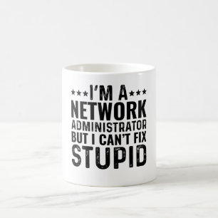 Caneca De Café Sou administrador de rede, mas não consigo consert