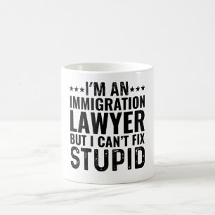 Caneca De Café Sou Advogado de Imigração, mas não posso consertar