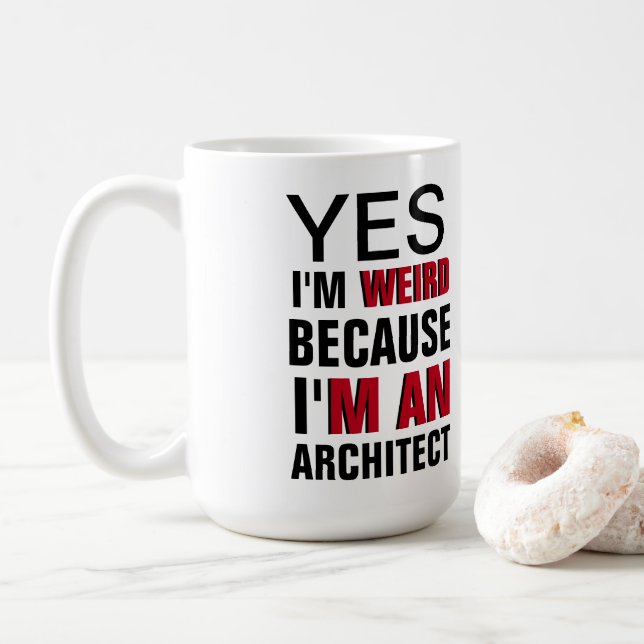 Caneca De Café Sou arquiteto (Com Donut)