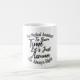 Caneca De Café Sou assistente médico para poupar tempo
