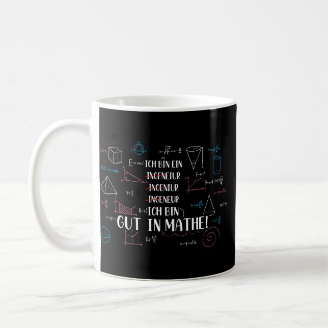 Caneca De Café Sou bom em matemática (Esquerda)