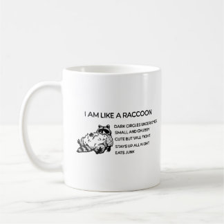 Caneca De Café Sou como o Raccoon