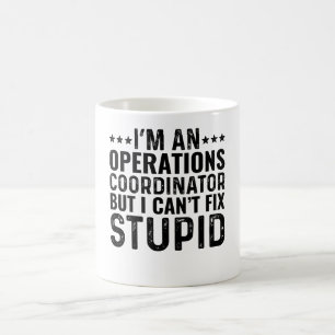 Caneca De Café Sou Coordenador de Operações, mas não consigo cons