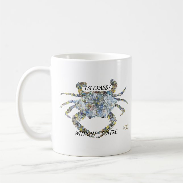Caneca De Café Sou Crabby Sem Café (Esquerda)