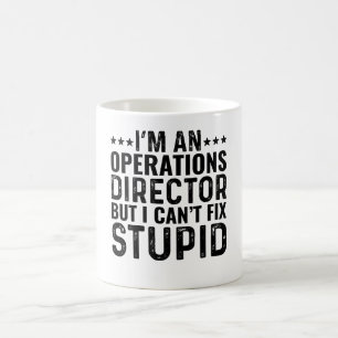 Caneca De Café Sou Diretor de Operações, mas não posso consertar