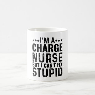 Caneca De Café Sou enfermeira, mas não consigo consertar o idiota