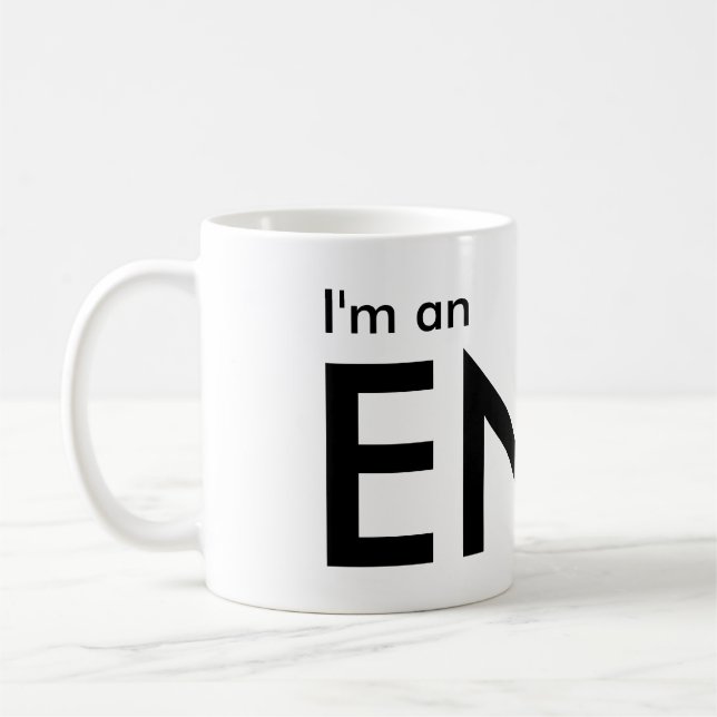 Caneca De Café Sou ENFJ - Personalidade Tipo (Esquerda)