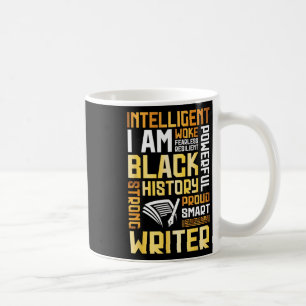 Caneca De Café Sou Escritor Orgulhoso História Negra Inteligente