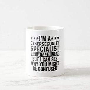 Caneca De Café Sou Especialista em Segurança Cibernética Não E