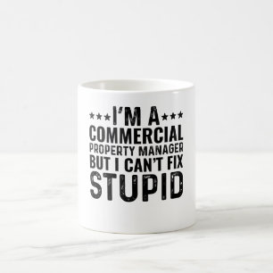 Caneca De Café Sou gerente de propriedades comerciais, mas não co