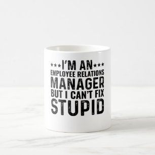 Caneca De Café Sou Gerente de Relações com Funcionários, mas não 