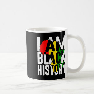 Caneca De Café Sou História Negra Com Mapa Da África - Empo Negra