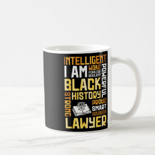 Caneca De Café Sou Inteligente História Negra Orgulhoso Advogado 