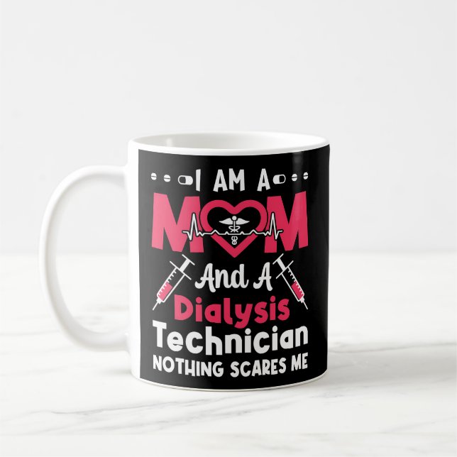 Caneca De Café Sou Mãe E Técnica De Diálise Técnica (Esquerda)