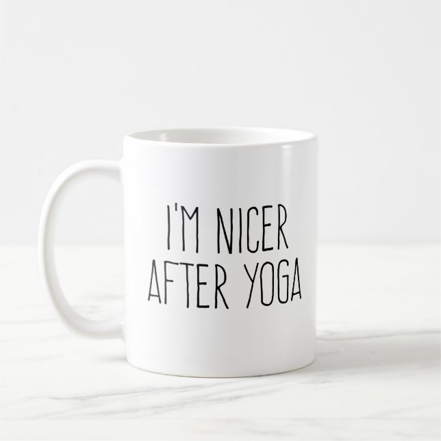 Caneca De Café Sou mais agradável depois de Yoga (Esquerda)