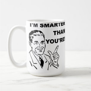 Caneca De Café Sou Mais Inteligente do Que Você é Engraçado Canec