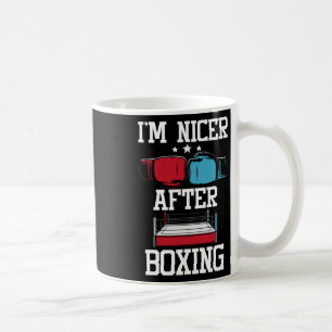 Caneca De Café Sou Mais Simpático Depois do Boxe - Kickboxing Kic