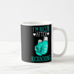 Caneca De Café Sou Mais Simpático Depois do Kickboxing Kickboxer