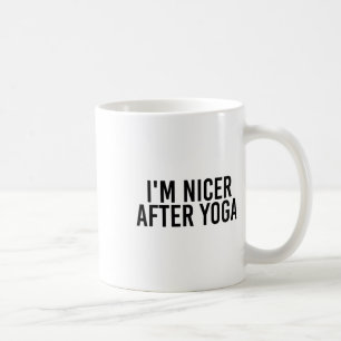 Caneca De Café Sou Mais Simpático Depois do Yoga Presente Diverti