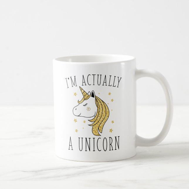 Caneca De Café Sou, na verdade, um Unicórnio (Direita)