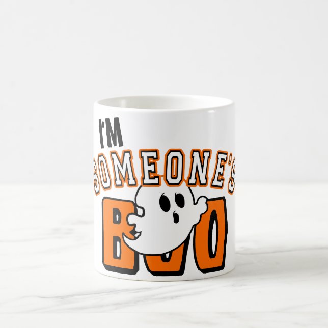 Caneca De Café Sou o Boo Ghost Halloween Coffee Mug (Centro)