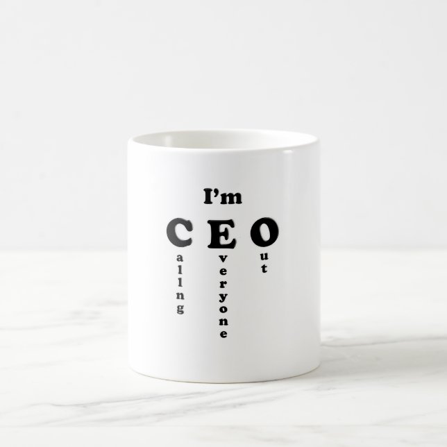 Caneca De Café Sou o CEO (Centro)
