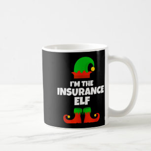 Caneca De Café Sou O Elfo Do Seguro Família Pajama Natal Divertid