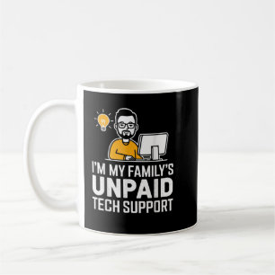 Caneca De Café Sou o Humor Técnico do Suporte Técnico Não Pago da