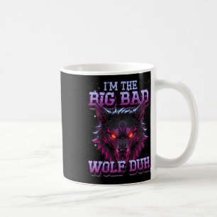 Caneca De Café Sou o Lobo Mau Engraçado no último minuto do Hallo