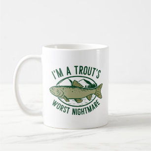 Caneca De Café Sou o pior pesadelo de uma truta