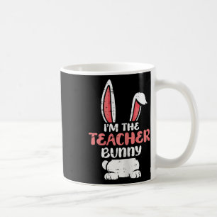 Caneca De Café Sou O Professor Bunny Easter Ovo Primavera Wom