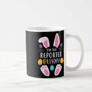 Caneca De Café Sou o Repórter Coelho Engraçado Páscoa Coelho