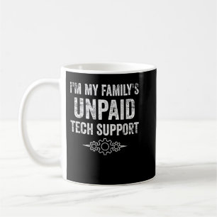 Caneca De Café Sou O Software Funny E De Suporte Técnico Não Pago