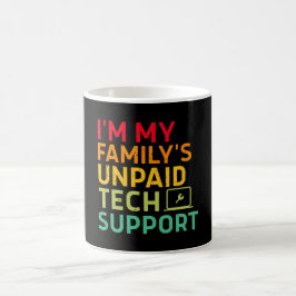 Caneca De Café Sou o Suporte Técnico Não Remunerado da Minha Famí