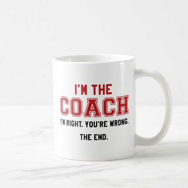 Caneca De Café Sou o treinador (Direita)