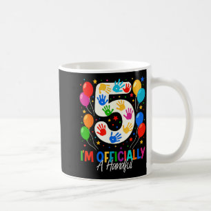 Caneca De Café Sou Oficialmente Um Punhado Cinco Aniversário de 5
