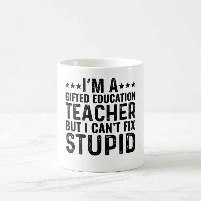 Caneca De Café Sou professor de educação de doação, mas não consi (Centro)