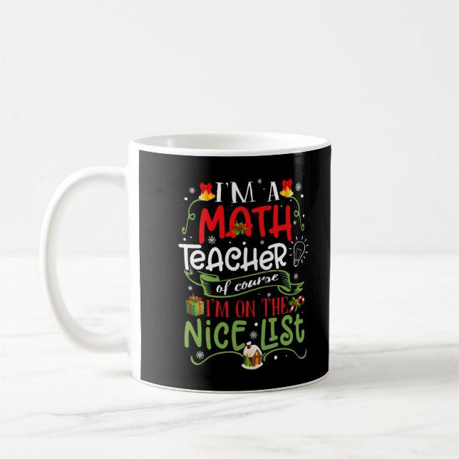 Caneca De Café Sou Professora De Matemática, Claro Que Estou Na L (Esquerda)