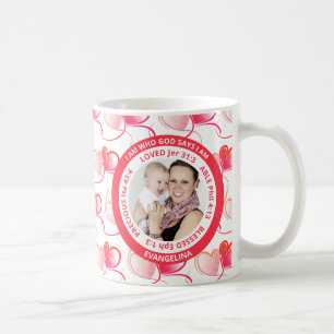 Caneca De Café SOU QUEM DEUS DIZ QUE SOU Foto do Dia das Mães Cri