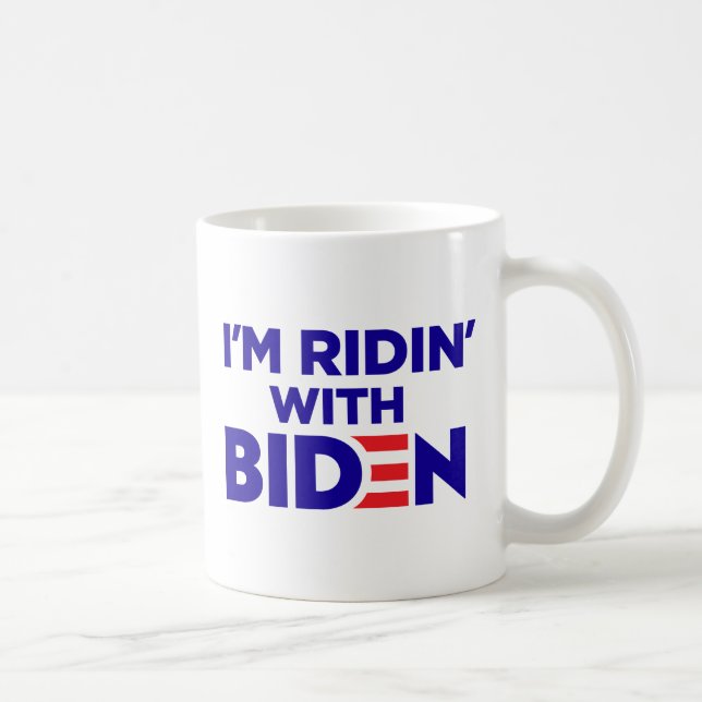 Caneca De Café sou Ridin With Biden 2024 (Direita)