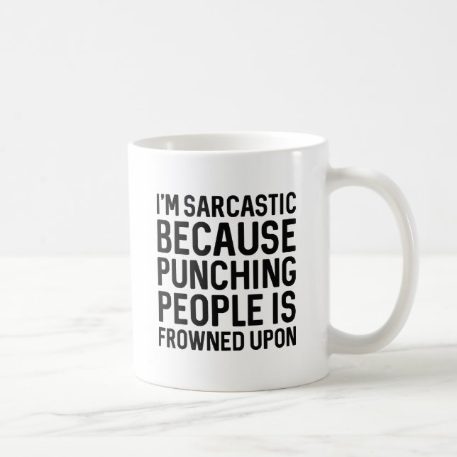 Caneca De Café Sou Sarcástico (Direita)