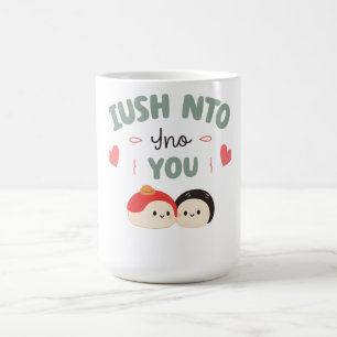 Caneca De Café Sou Soy em você 🍣 Amor Cute Kawaii Sushi
