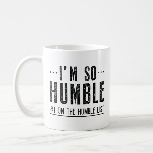 Caneca De Café Sou tão humilde (Esquerda)