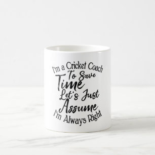 Caneca De Café Sou treinador de críquete para economizar Vamos de