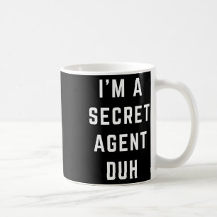 Caneca De Café Sou um agente secreto Duh Easy Halloween.