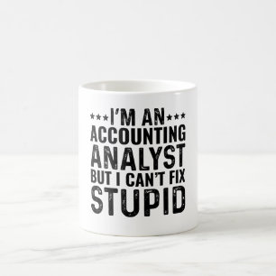 Caneca De Café Sou um analista de contabilidade, mas não posso co