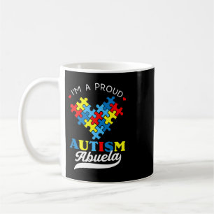 Caneca De Café Sou um Autismo Orgulhoso Abuela - Perfeito para a 