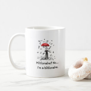 Caneca De Café "Sou um Bilionário" Lei de Atração de Café Mug