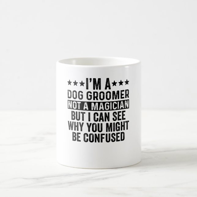 Caneca De Café Sou Um Cachorro Não Um Engraçado Mágico (Centro)